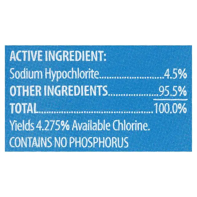 Alt view image 5 of 7 - Great Value 81 fl oz MultiUse Liquid Bleach, LowSplash Formula, ValueSize Container for Fabric Whitening and Household HardSurface Maintenance