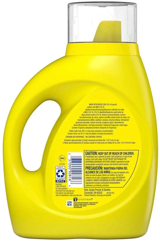 Alt view image 6 of 7 - Tide 31 fl oz Simply Oxi Boost Laundry Detergent, Refreshing Breeze, 22Load Capacity, Works in All Machines Including ColdWater Washing