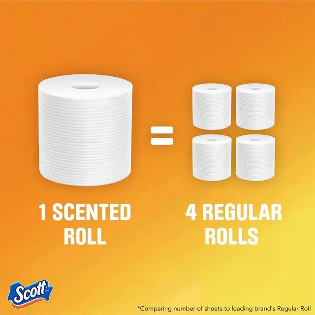 Alt view image 6 of 7 - Scott ComfortPlus LavenderScented Tube Toilet Paper, 12 Mega Rolls (Equal to 48 Regular Rolls), 3X Thicker 4X Stronger SepticSafe Bath Tissue