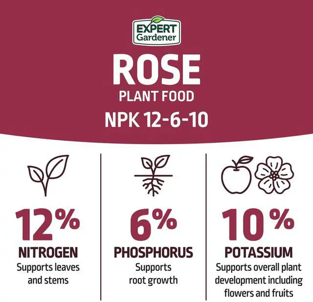 Alt view image 5 of 7 - Expert Gardener Rose Plant Food Fertilizer 12610, 4 lb, TimeRelease Feeds Roses up to 3 Months
