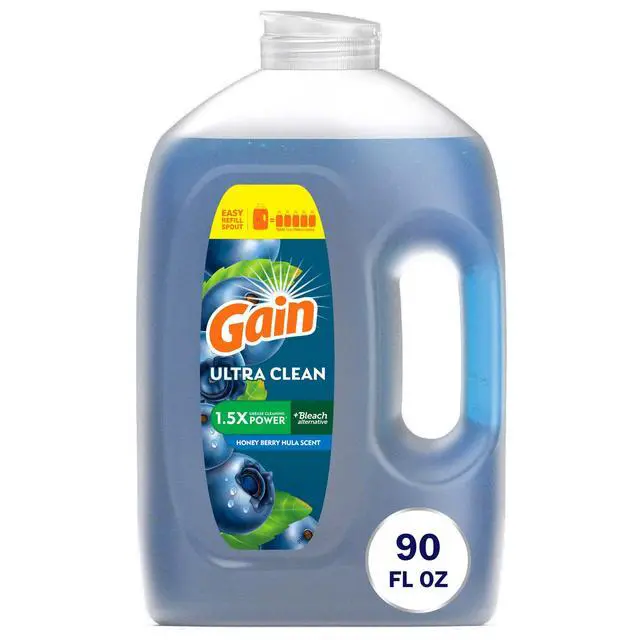 Alt view image 7 of 7 - Gain 90 fl oz Ultra Dish Washing Liquid, Honey Berry Hula Fragrance, High Grease Cleaning Power