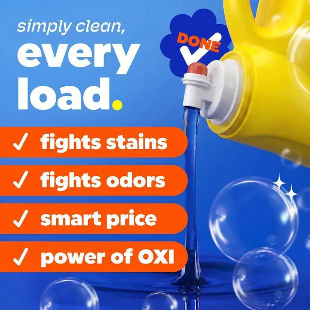Alt view image 3 of 7 - Tide 94 fl oz Simply Oxi Boost Laundry Detergent, Refreshing Breeze, HECompatible Stain & Odor Remover, 70 Loads