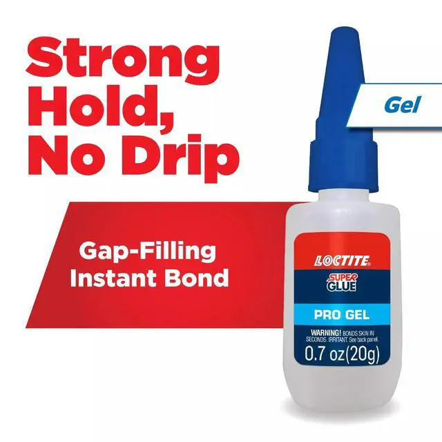 Alt view image 4 of 7 - Loctite 20g Clear Pro Gel Super Glue, Precision Nozzle, FastSetting Bond for Wood, Metal, Ceramic & Plastics