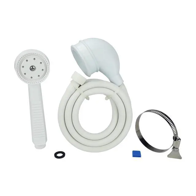 Alt view image 7 of 7 - Danco 10086 Tub Spout Handheld Sprayer, ToolFree Portable Shower Attachment With Adjustable Metal Clamp, 2.2GPM