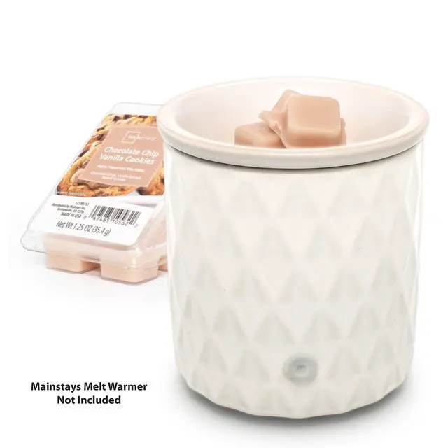 Alt view image 3 of 7 - Mainstays 3Pack Scented Wax Melts, Chocolate Chip Vanilla Cookies Scent, Recyclable Clamshell Home Fragrance Cubes
