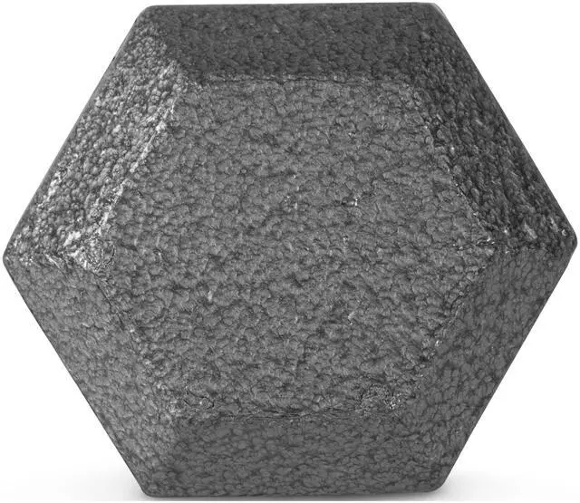 Alt view image 5 of 5 - CAP Barbell 15lb Cast Iron Hex Dumbbell, Single Unit, NonRolling Hex Head, Knurled Handle for Home Gym Workouts