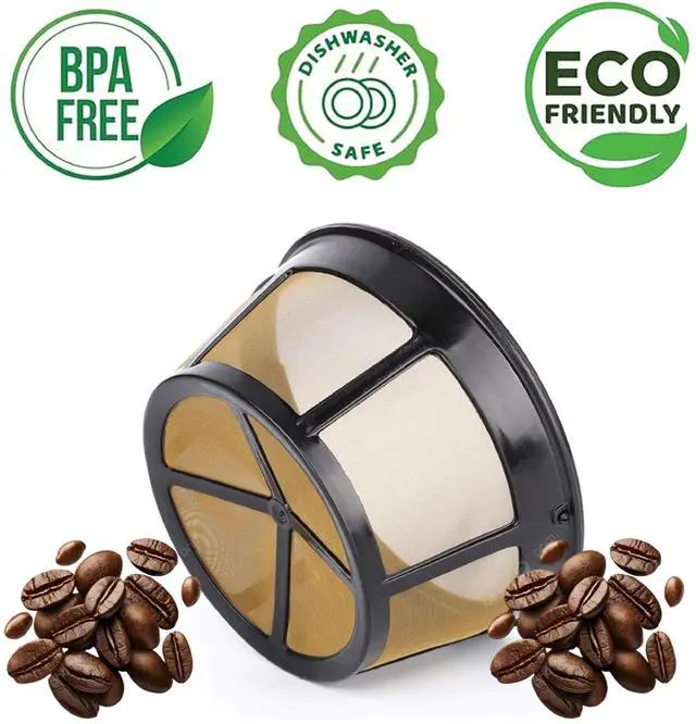 Alt view image 6 of 7 - Café Brew 812 Cup Permanent Coffee Basket Filter, Reusable StainlessSteel Mesh, Enhances Coffee Flavor, DishwasherSafe for Drip Brewers