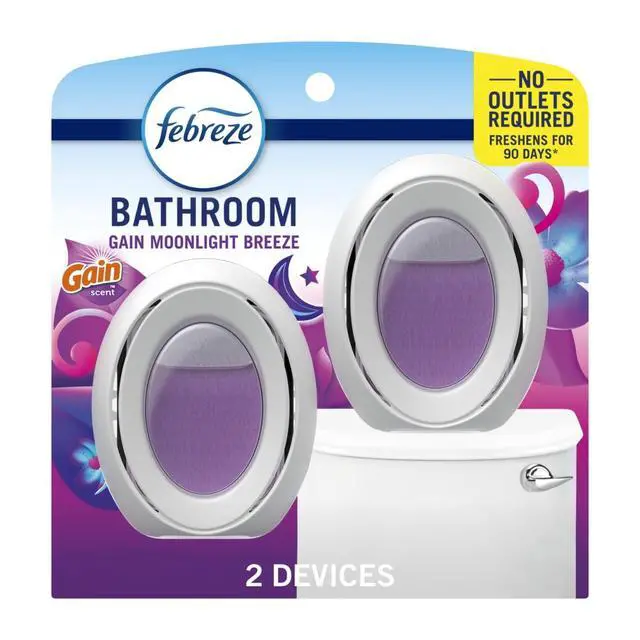 Alt view image 5 of 7 - Febreze 2Pack OdorControl Air Freshener, Gain Moonlight Breeze Fragrance, Up to 45Day Freshness, No Outlet or Batteries Required