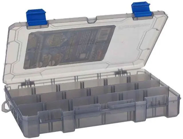 Alt view image 2 of 6 - Fishing Tackle Utility Box by Flambeau Outdoors, Zerust Max AntiCorrosion Protection, 12 Removable Dividers, 24 Compartments for Lures and Bait Storage