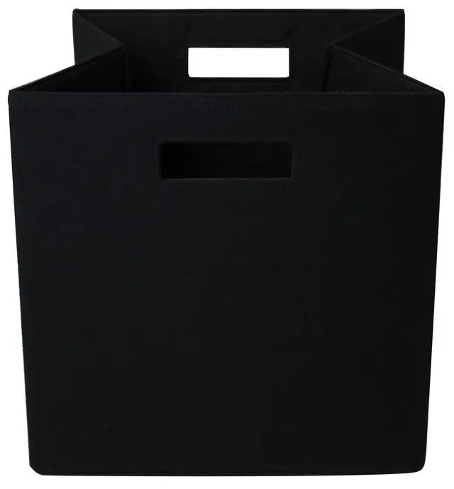 Alt view image 3 of 6 - Better Homes & Gardens Rich Black Fabric Storage Bin, Collapsible Design, 10.56 Gallon for Cube Organizer Systems or Standalone Use