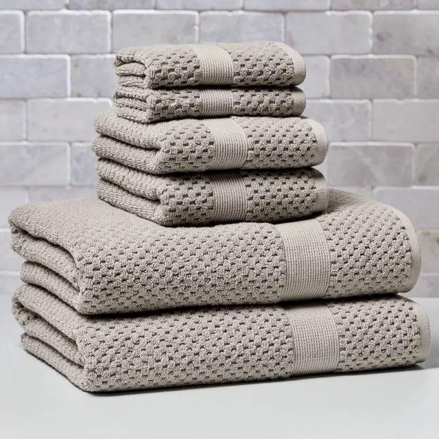 Alt view image 4 of 5 - Better Homes & Gardens Soft Silver Popcorn Texture Hand Towel, Pureloft® Technology, ExtraAbsorbent Fluffy CottonViscose Blend Bath Hand Towel