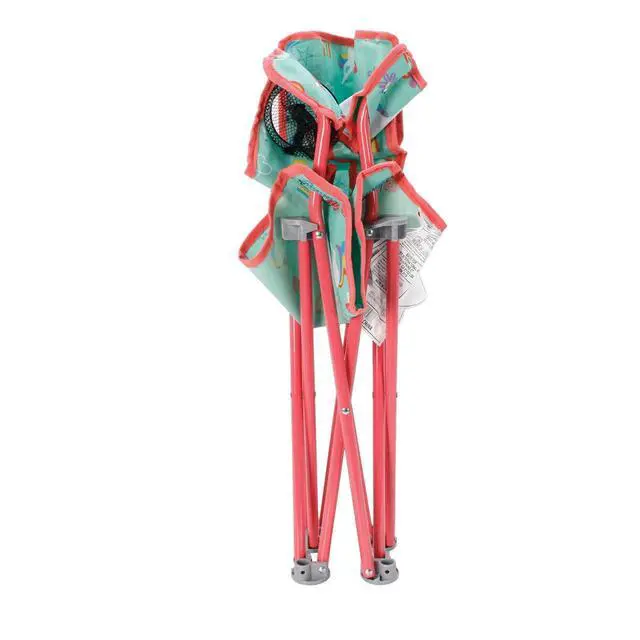 Alt view image 5 of 6 - Crckt UnicornPrint Kids Camping Chair, Safety Lock Mechanism, Folding Portable Chair with ShoulderStrap Carry Bag, 22"×15"×25"