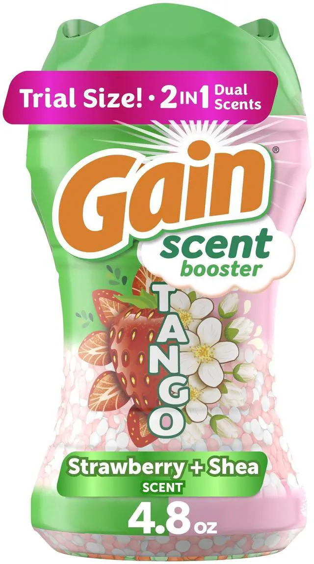 Main image of Gain 4.8oz Tango Strawberry and Shea Laundry Scent Booster Beads, DualFragrance InWash Beads for Extended Laundry Freshness