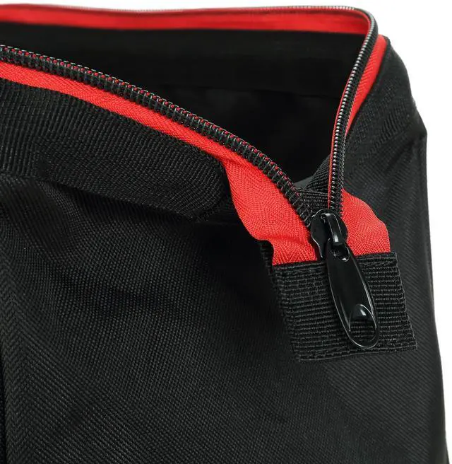 Alt view image 3 of 5 - Hyper Tough 12Inch Tool Bag, FullZipper Top, AbrasionResistant Tool Tote with DualGrip Handles & 3 External Storage Pockets, 12"×8"×8"