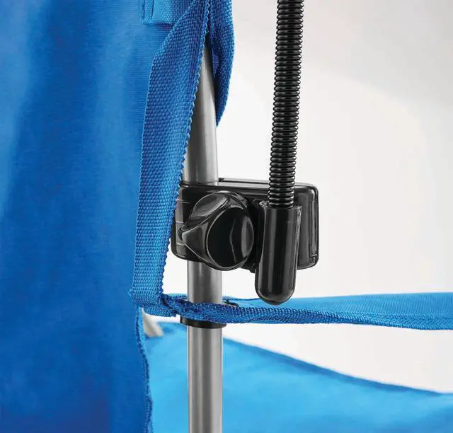 Alt view image 5 of 7 - Ozark Trail Chair Umbrella with Universal Clamp, Black, UPF 50 Silver Coating, Flexible Shaft for Adjustable Shade, 42"×42"×31", AdultUse Outdoor ClipOn Shade