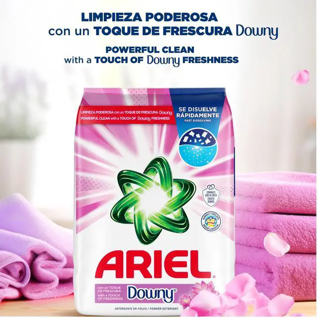 Alt view image 6 of 7 - Ariel Laundry Detergent Powder with Touch of Downy Freshness, 2.7kg, 60 Loads, Safe for White & Colored Fabrics
