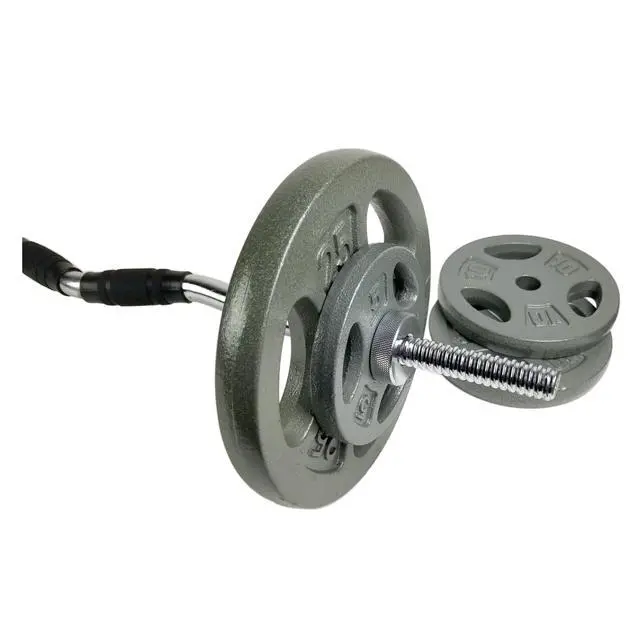 Alt view image 5 of 5 - CAP Barbell 5Lb Standard Weight Plate, Solid CastIron 1Inch Bore, Grip Openings for Home Gym Lifting