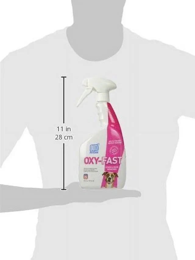 Alt view image 2 of 3 - OUT! Oxygen Activated Pet Stain & Odor Remover, Fresh Scent, 32oz, Enzyme & ProBacteria Formula for Dog & Cat Messes