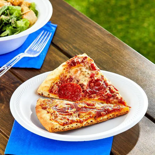 Alt view image 6 of 7 - Great Value 150Pack 9" Round White Foam Plates, SoakProof LeakResistant Disposable Tableware for Messy and Moist Foods
