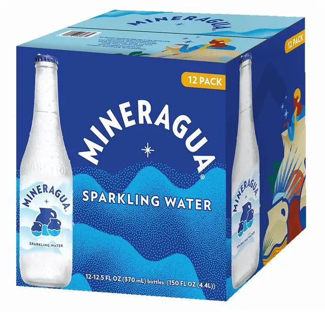 Main image of Jarritos Mineragua Sparkling Water, 12.5 fl oz Glass Bottle, 12 Pack