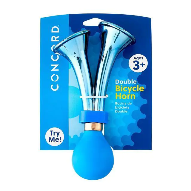 Alt view image 4 of 6 - Concord Double Bicycle Horn, Blue