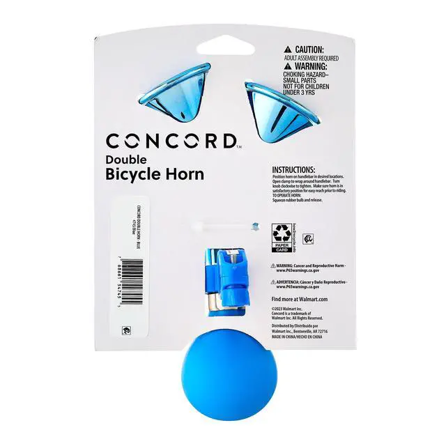 Alt view image 2 of 6 - Concord Double Bicycle Horn, Blue