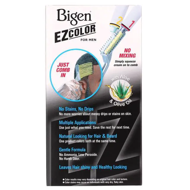 Alt view image 6 of 6 - Bigen EZ Color for Men, Jet Black, M1, Permanent Hair Color