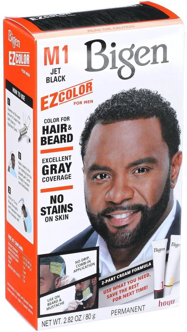 Main image of Bigen EZ Color for Men, Jet Black, M1, Permanent Hair Color