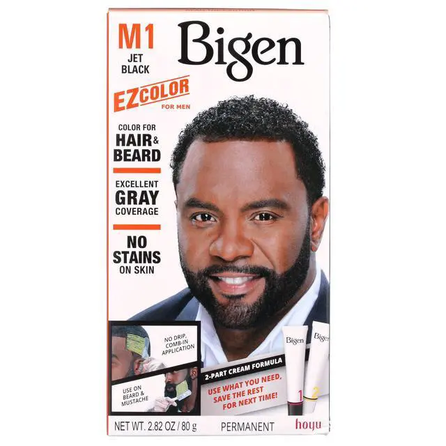 Alt view image 4 of 6 - Bigen EZ Color for Men, Jet Black, M1, Permanent Hair Color