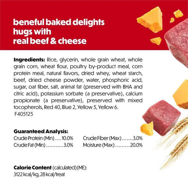 Alt view image 3 of 6 - Purina Beneful Baked Delights Hugs with Real Beef and Cheese Oven Baked Dog Treats, 19.5 oz Pouch