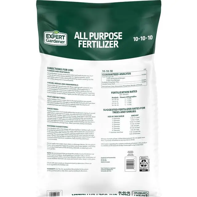 Alt view image 3 of 7 - Expert Gardener All Purpose Plant Fertilizer, 10-10-10, 40 lb Bag