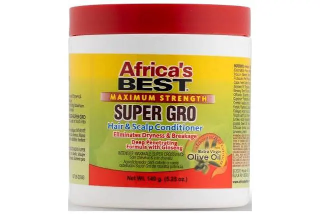 Alt view image 6 of 6 - (3 pack) Africas Best Maximum Strength Super Gro Hair & Scalp Conditioner, 5.25 oz ., Moisturizing