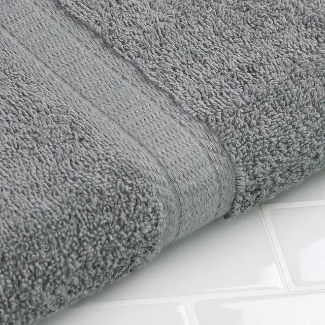 Alt view image 2 of 6 - (4 pack) Mainstays Basic Hand Towel, Soft 100% Cotton and highly absorbent Hand Towel, Grey