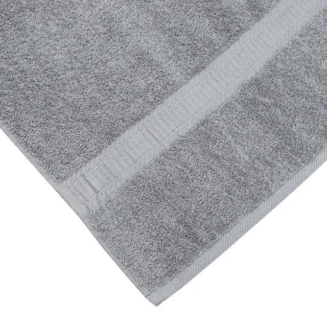 Alt view image 3 of 6 - (4 pack) Mainstays Basic Hand Towel, Soft 100% Cotton and highly absorbent Hand Towel, Grey