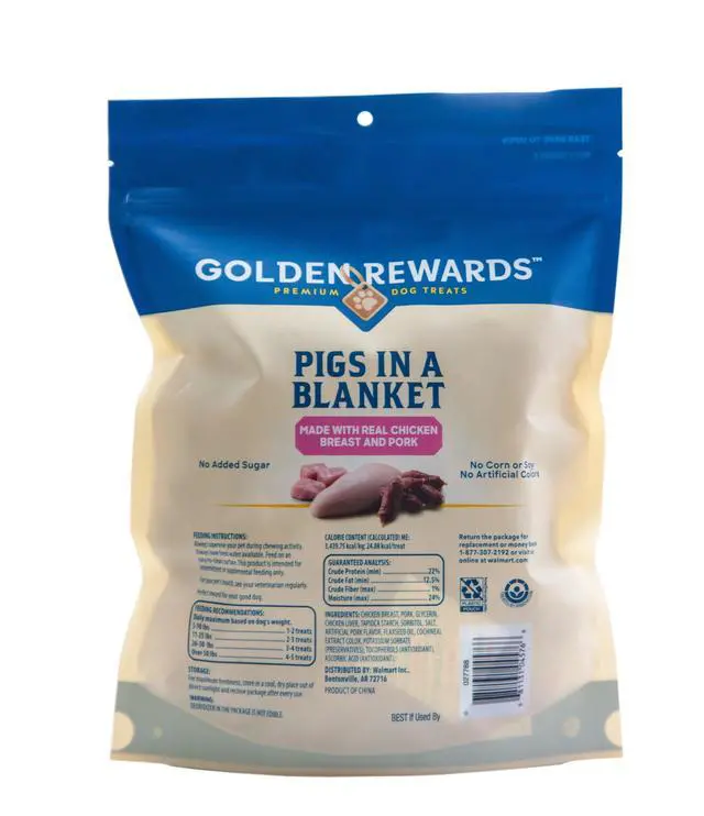 Alt view image 5 of 7 - Golden Rewards Air- Dried Jerky Treats Pigs in a Blanket for Dogs, 16 oz