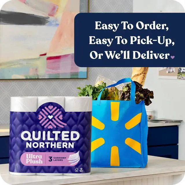 Alt view image 3 of 5 - Quilted Northern Ultra Plush 3-Ply Toilet Paper, 255 Sheets per Roll, 6 Mega Rolls