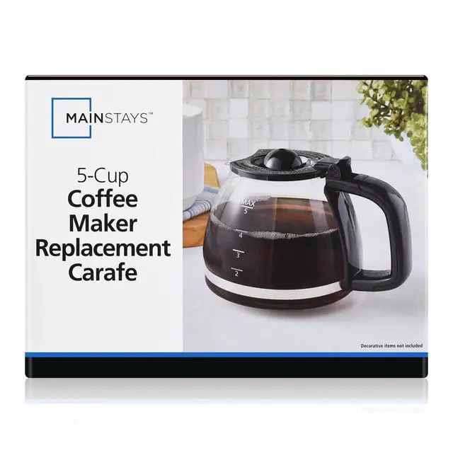 Alt view image 3 of 5 - Mainstays Replacement Carafe for Coffee Makers, 5-Cup, Plastic & Glass