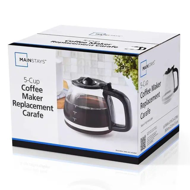 Alt view image 5 of 5 - Mainstays Replacement Carafe for Coffee Makers, 5-Cup, Plastic & Glass