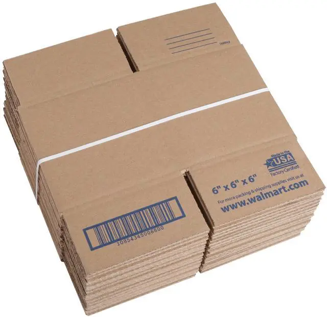 Alt view image 6 of 6 - Pen+Gear Recycled Corrugated Shipping Boxes, 6" × 6" × 6", 30Count, 32 ECT Kraft Small Mailing Boxes