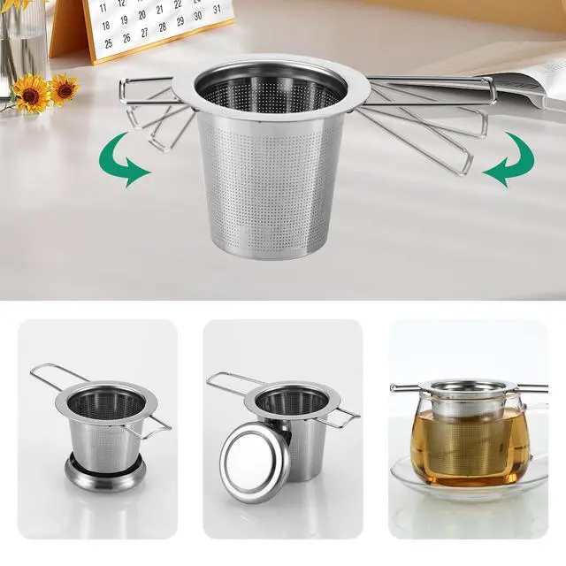 Alt view image 6 of 7 - Tea Infuser for Loose Leaf Tea, Stainless Steel Fine Mesh Strainer