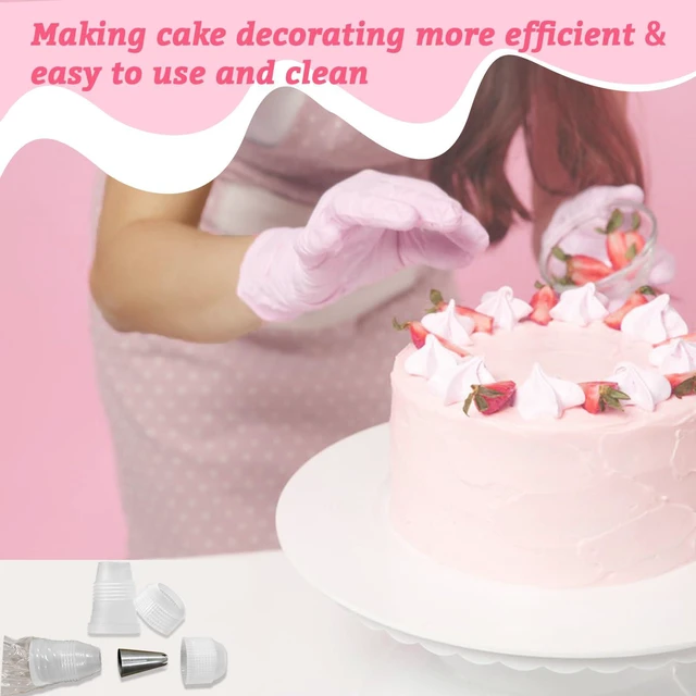 Alt view image 5 of 6 - 10 Pack Piping Bag Couplers for Icing Nozzles, Small, Transparent