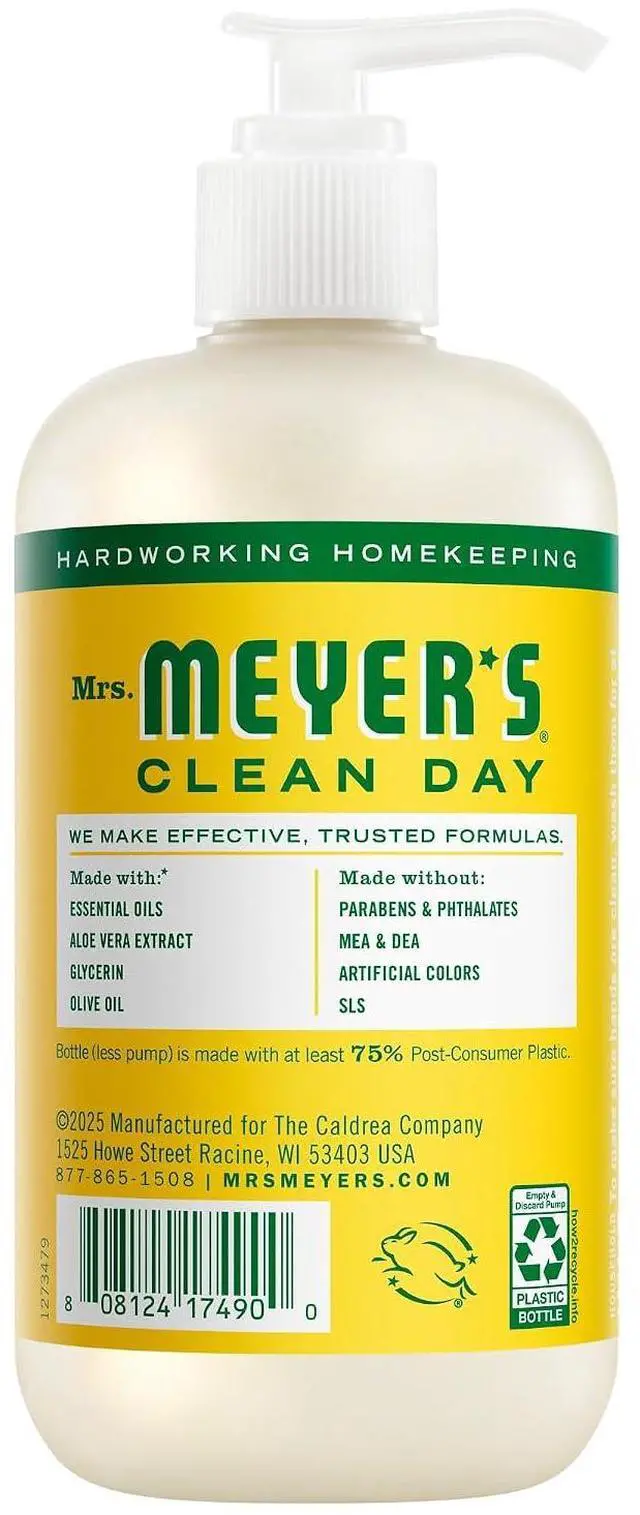 Alt view image 3 of 7 - MRS. MEYER'S CLEAN DAY Hand Soap, 12.5fl oz, Honeysuckle Scent
