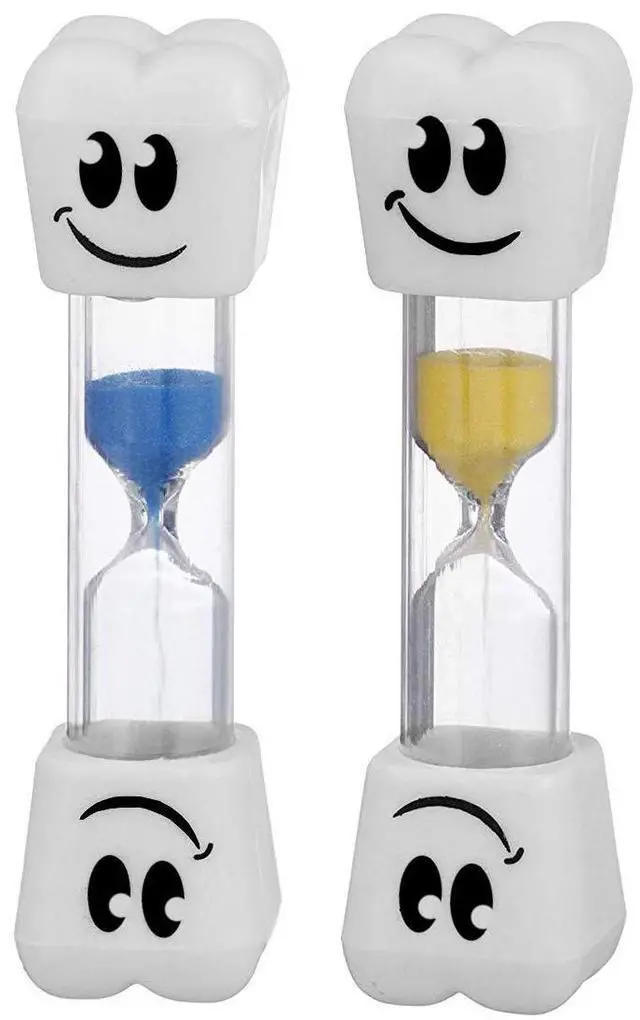 Alt view image 2 of 4 - Smile Tooth 2 Minute Sand Timer, 2 Pack, Assorted Colors