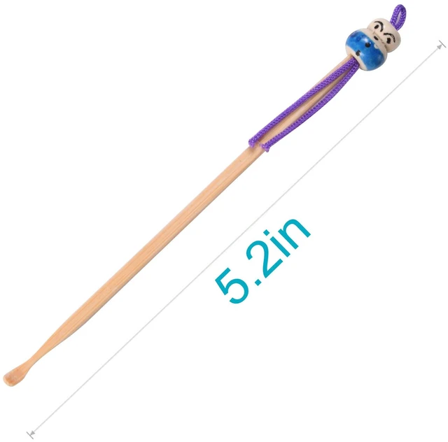 Alt view image 6 of 6 - 10pcs Bamboo Ear Pick Ear Cleaner Earwax Curette Remover Hanging Tool for Adults and Children
