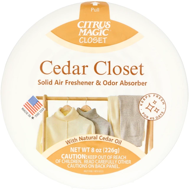 Main image of Citrus Magic Closet Solid Air Freshener Cedar 8Ounce
