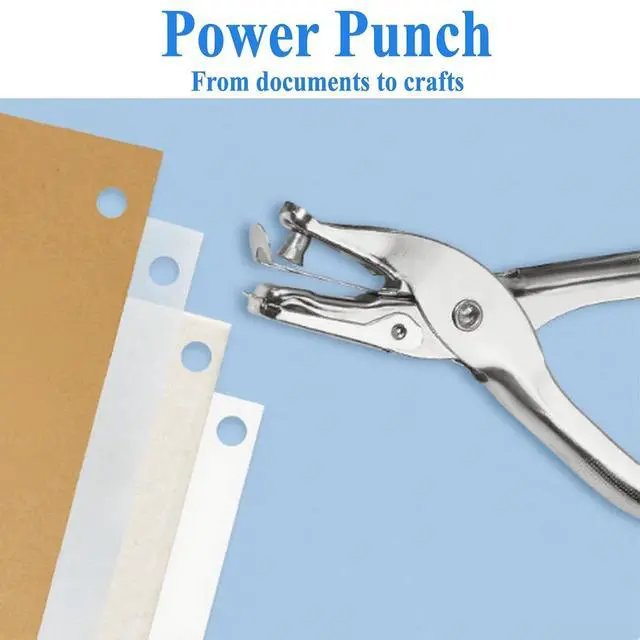 Alt view image 6 of 7 - Metal Single Hole Punch, 1/4Inch and 1/8Inch
