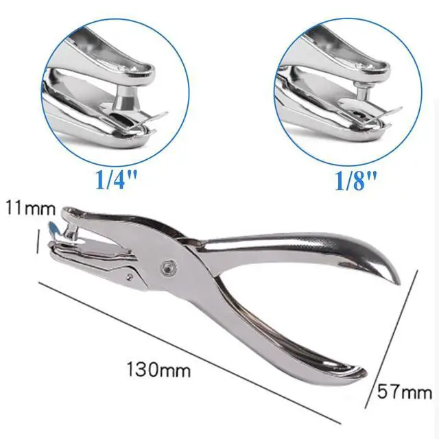 Alt view image 5 of 7 - Metal Single Hole Punch, 1/4Inch and 1/8Inch