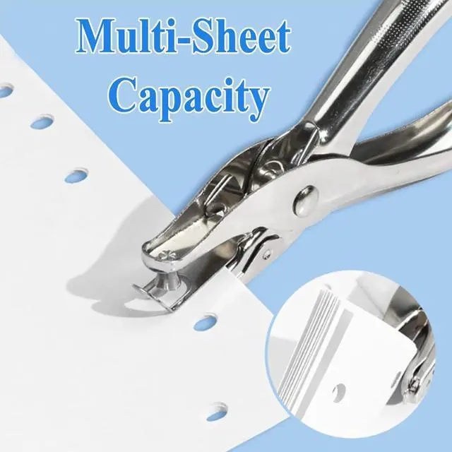 Alt view image 4 of 7 - Metal Single Hole Punch, 1/4Inch and 1/8Inch