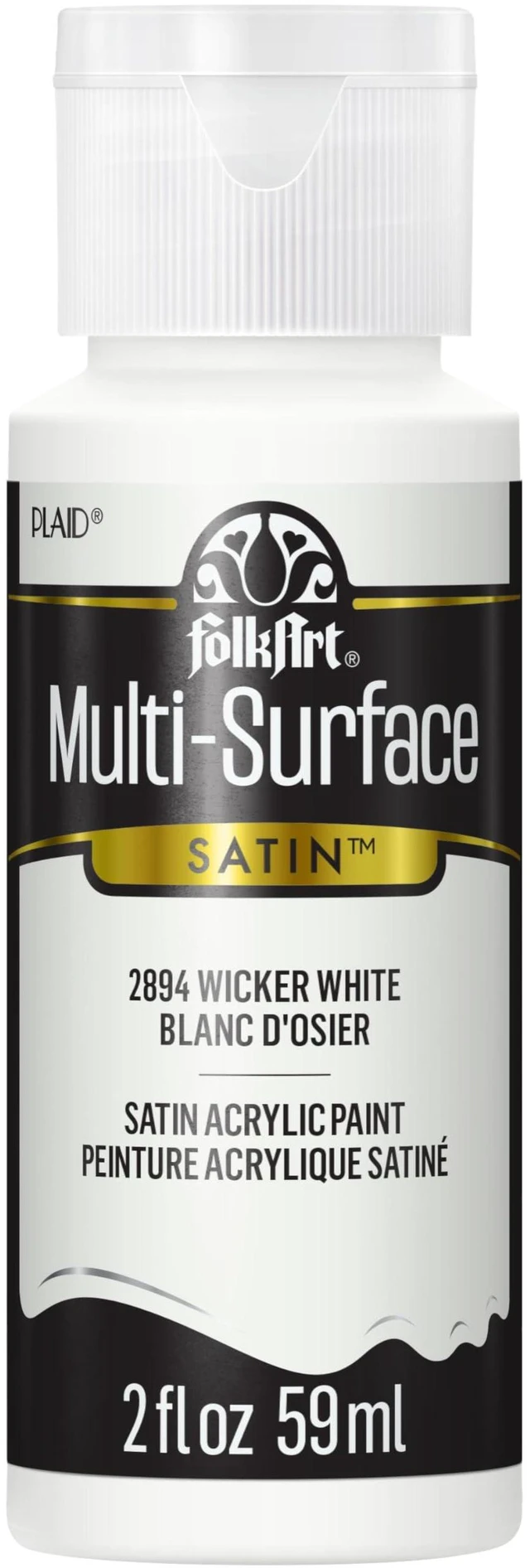 Main image of FolkArt Multi-Surface Paint 2894 Wicker White 2oz