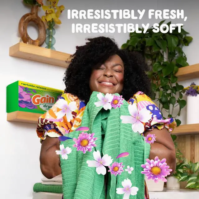 Alt view image 6 of 6 - Gain Plus Wrinkle Release Dryer Sheets, Moonlight Breeze Scent, 120 Count, Fights Static with a Touch of Scent